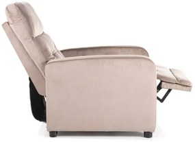 Relaxačné kreslo OTUS VELVET, béžová bluvel 40