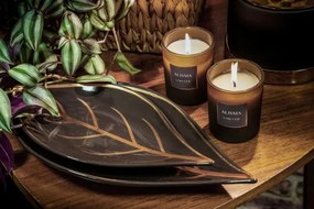 Dekoračný podnos ALISMA 2 1 hnedý / zlatý