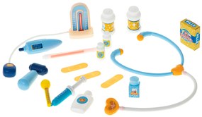 KIK Lekárska súprava s príslušenstvom v 34-dielnom kufríku. + tabuľka