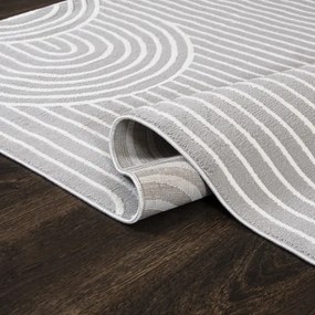 Koberec ELLEN NG81A sivý / biely