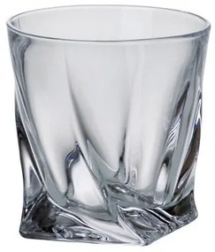 Crystalite Bohemia VÝPREDAJ Crystal Bohemia Poháre na whisky QUADRO 340 ml, 1 ks