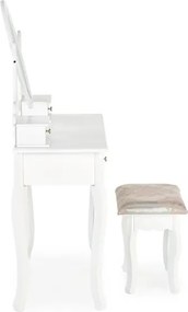 Toaletný stolík Shay (biela). Vlastná spoľahlivá doprava až k Vám domov. 1039581