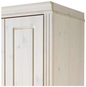 Biela šatníková skriňa z borovicového dreva 65x180 cm Anita – Støraa