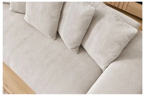 Krémová menčestrová pohovka 280 cm Voltaire – Bobochic Paris