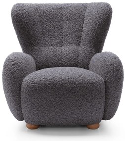 RELAXAČNÉ KRESLO PONCIO ROLF 08 ŠEDOHNEDÁ TMAVÁ