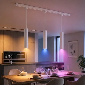 Philips - LED stmievateľný luster na lanku v lištovom systéme EASYLINK 3xGU10/4,7W/230V 1 m biela