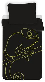Jerry Fabrics Svietiace obliečky Chameleon - Zelená | 140 x 200 cm / 70 x 90 cm