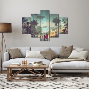 Obraz - mesto v budúcnosti (150x105 cm)