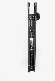 Skladacie kempingové ležadlo s matracom šedá