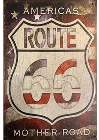 Ceduľa Route 66 Mother Road