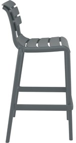HELEN BAR 75 záhradná barová stolička dark grey