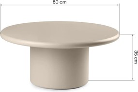 Konferenčný stolík Arce 80 cm béžový