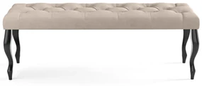 Lavica CHESTERFIELD 100x40 cm Svetlobéžová