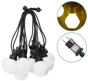 Aigostar - LED Vonkajšia dekoračná reťaz 10xLED/8m IP44 teplá biela