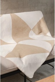 Béžová/krémovobiela deka 150x200 cm Tul – noo.ma