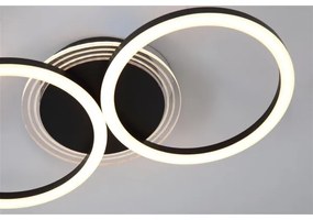 Searchlight 13651BK - LED stmievateľné stropné svietidlo CONTOUR LED/24W/230V 3000K