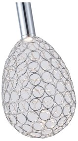 LED Luster na lanku LED/6,3W/230V 3000K lesklý chróm pr. 14 cm