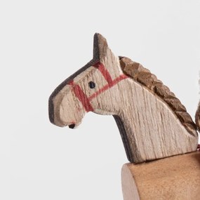 Závesná vianočná dekorácia PINO koník 711763