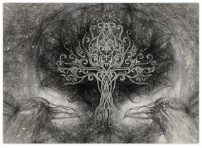 Sklenený obraz - Strom života (70x50 cm)