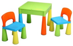 NEW BABY Detská sada stolček a dve stoličky NEW BABY multi color