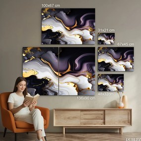 DUBLEZ | Drevený farebný obraz - Mramor