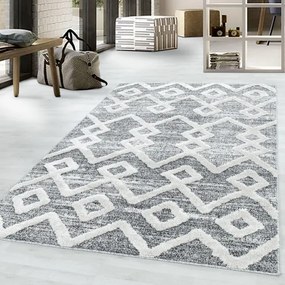 Koberec 3D La Casa PISA ornament sivý