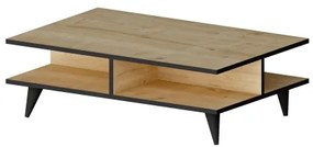 Konferenčný stolík DIAMOND hnedá/čierna