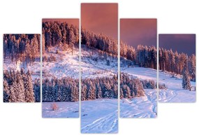 Obraz zimnej krajiny (150x105 cm)