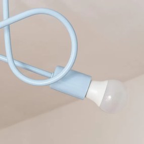 Prisadený luster OXFORD 2xE27/15W/230V modrá