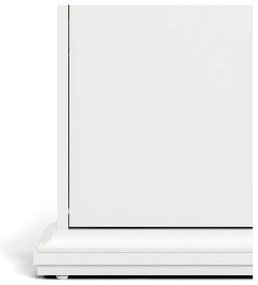 Biela výklopná skrinka na topánky Paris – Tvilum