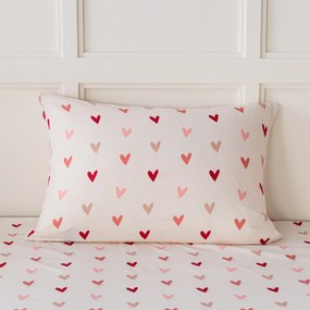 Obliečky z mikrovlákna SOFHEARTS krémové Rozmer obliečky: 2 ks 70 x 90 cm | 200 x 220 cm