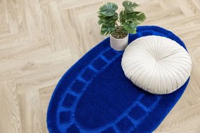 Kúpeľňový koberček Ocean modrý ovál