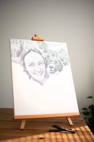 Gario Bodkovanie Vybodkuj si svoju fotku! Rozmery: 40 x 50 cm, Rámovanie: S vnútorným rámom, Farba bodiek: Čierna