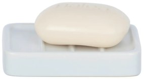 Matná biela keramická podložka na mydlo Wenko Hexa