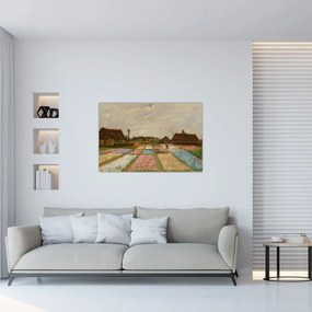 Obraz - Vincent van Gogh, Flower Beds in Holland, reprodukcia (90x60 cm)