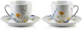 Porcelánová šálka s podšálkou Joy Composition 250 ml sada 6ks