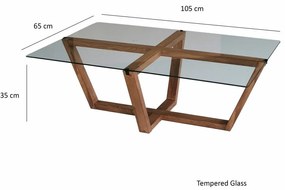 Konferenčný stolík Amalfi Walnut