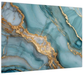 Obraz - Tyrkysový mramor (70x50 cm)
