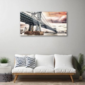Obraz plexi Most mesto architektúra 100x50 cm