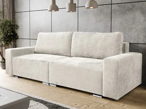 Rozkladacia pohovka Anafi, svetlo - krémová látka