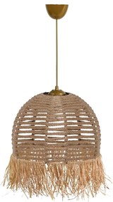 Svetlohnedé závesné svietidlo ø 30 cm – Opviq lights