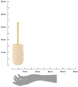 WC kefa Lorantos, béžová/so zlatými prvkami
