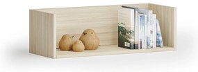 Nástenná polica PRIMO s bočnicami, 800 x 310 x 250 mm, dub prírodný