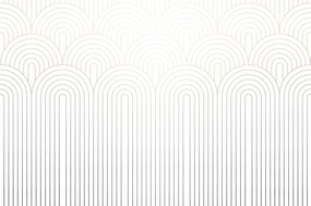 Tapeta tieňovaný vzor dúhy Mid-Century
