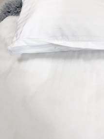 Damaškové obliečky Premium Biele 200x240/2x70x90 cm | XXL francúzsky paplón