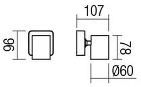 Redo 04-467 - Bodové svietidlo CAMEO 1xGU10/35W/230V