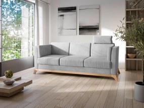 XXXLutz TROJMIESTNA POHOVKA, textil, strieborná Sit & More - Sedačky - 000144022312