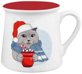 Toro Keramický hrnček Xmas Cat, 290 ml