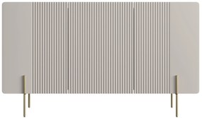 Komoda Malmi 150 cm - kašmírová / zlatá