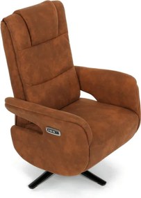 Polohovacie kreslo hnedé, elektrické TV-C5590 BR3